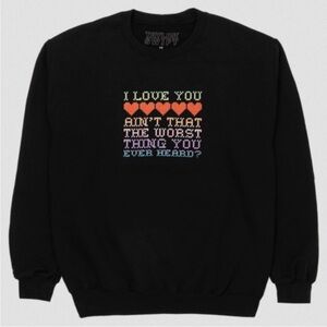 Taylor Swift "Cruel Summer" Crewneck Sweatshirt in Black